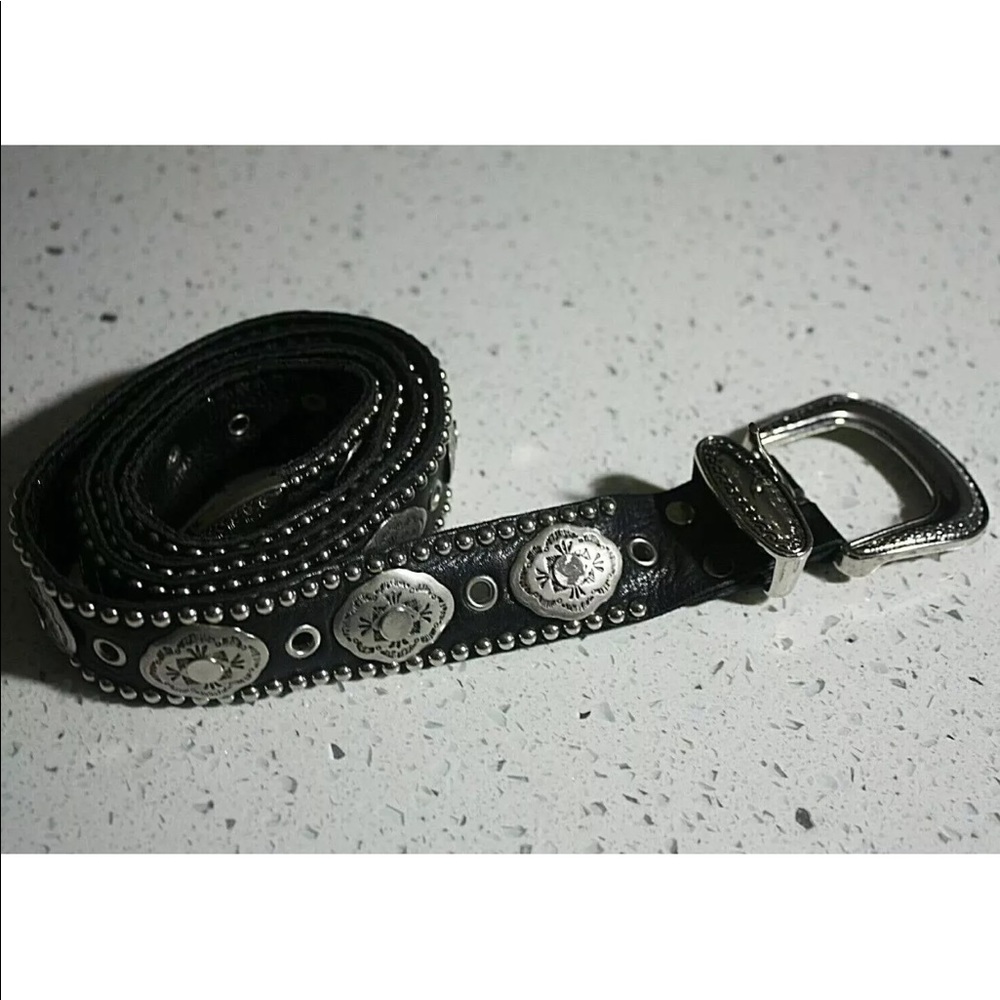 Sand Castle Black & Silver Women's Belt